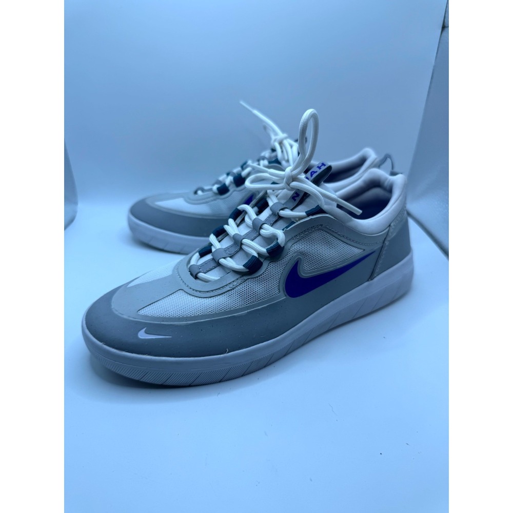 Nike SB Nyjah Free 2 Grape BV2078-008 Mens 7 Sneaker White Mesh Skateboard Shoes